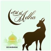 eid Al adha islamique Festival conception eid mubarak vecteur