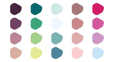 guide des palettes de couleurs vecteur