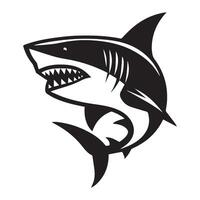 requin de une logo conception vecteur