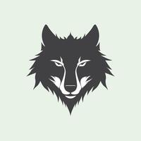 minimaliste loups logo illustration vecteur