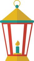Ramadan kareem lanterne ornement. dans dessin animé conception style vecteur