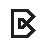 lettre avant JC ou cb négatif espace Créatif monogramme logo vecteur