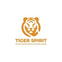impressionnant tigre esprit logo conception vecteur