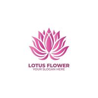 le lotus fleur logo conception vecteur