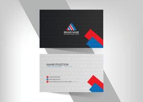 affaires carte modèle avec rouge, bleu et blanc Triangles vecteur