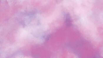Contexte avec des nuages. abstrait aquarelle texturé. coloré bleu rose Contexte. Contexte avec fumée vecteur