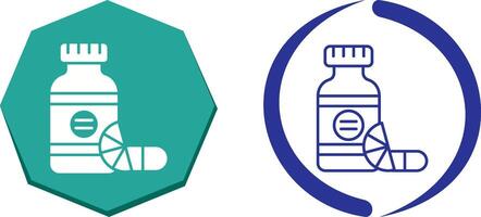 conception d'icône de vitamines vecteur