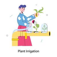 branché plante irrigation vecteur