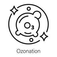 branché ozonation concepts vecteur
