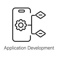 développement d'applications à la mode vecteur