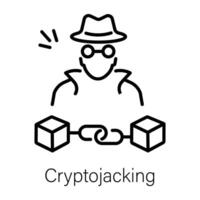 branché cryptojacking concepts vecteur