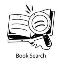 recherche de livres à la mode vecteur