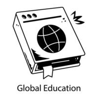 éducation mondiale à la mode vecteur