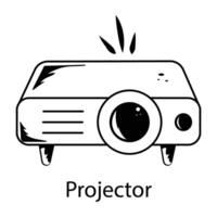 concepts de projecteur à la mode vecteur