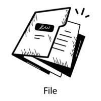 concepts de fichiers à la mode vecteur