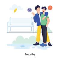 concepts d'empathie à la mode vecteur