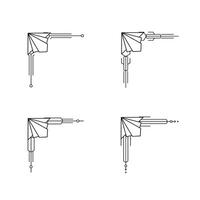 art déco ligne frontière. moderne arabe or cadres, décoratif lignes les frontières et géométrique d'or étiquette Cadre conception éléments vecteur