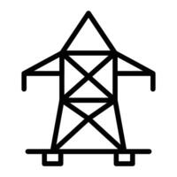 électrique la tour ligne icône conception vecteur