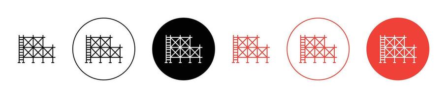 échafaudage icône ensemble vecteur