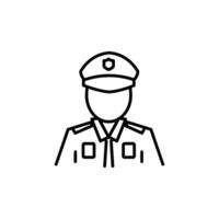 police icône ensemble vecteur