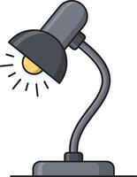 bureau lampe icône ilustration vecteur
