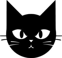 chat, minimaliste et Facile silhouette - illustration vecteur