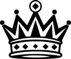 couronne - minimaliste et plat logo - illustration vecteur