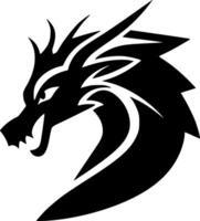 dragon, minimaliste et Facile silhouette - illustration vecteur