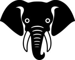 éléphant, noir et blanc illustration vecteur