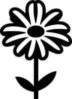 fleur - minimaliste et plat logo - illustration vecteur