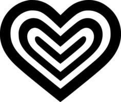 cœur - minimaliste et plat logo - illustration vecteur