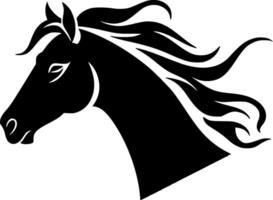 cheval, minimaliste et Facile silhouette - illustration vecteur