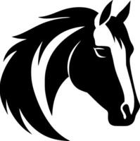 cheval - minimaliste et plat logo - illustration vecteur