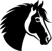 cheval - minimaliste et plat logo - illustration vecteur