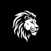 lion, noir et blanc illustration vecteur