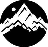 montagnes - haute qualité logo - illustration idéal pour T-shirt graphique vecteur