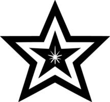 étoile, noir et blanc illustration vecteur