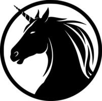 Licorne - minimaliste et plat logo - illustration vecteur