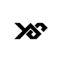 alphabet initiales logo gy, ouais, g et y vecteur