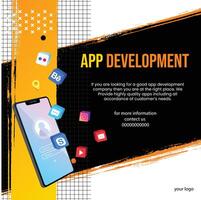app développement un service Publier vecteur