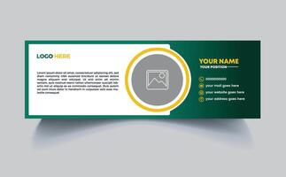 entreprise affaires email Signature modèle conception pro svg vecteur