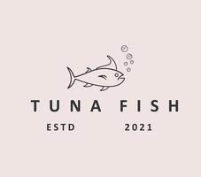 logo poisson tina vecteur