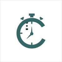 alarme l'horloge logo conception illustration vecteur