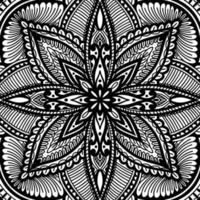 graphique rond traditionnel mandala abstrait isolé en blanc background.boho indien shape.ethnic style oriental. vecteur