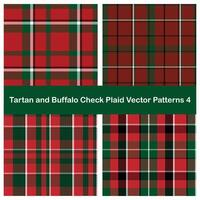 classique tartan plaid sans couture modèle vecteur