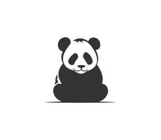 Panda icône. illustration de une Panda sur une blanc Contexte. vecteur