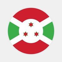 nationale drapeau de burundi. burundi drapeau. burundi rond drapeau. vecteur