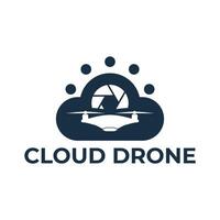 drone nuage icône vecteur