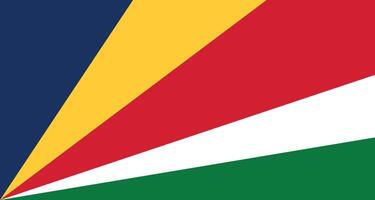 nationale drapeau de les Seychelles. les Seychelles drapeau. vecteur