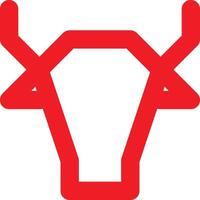 vache ou taureau icône conception vecteur